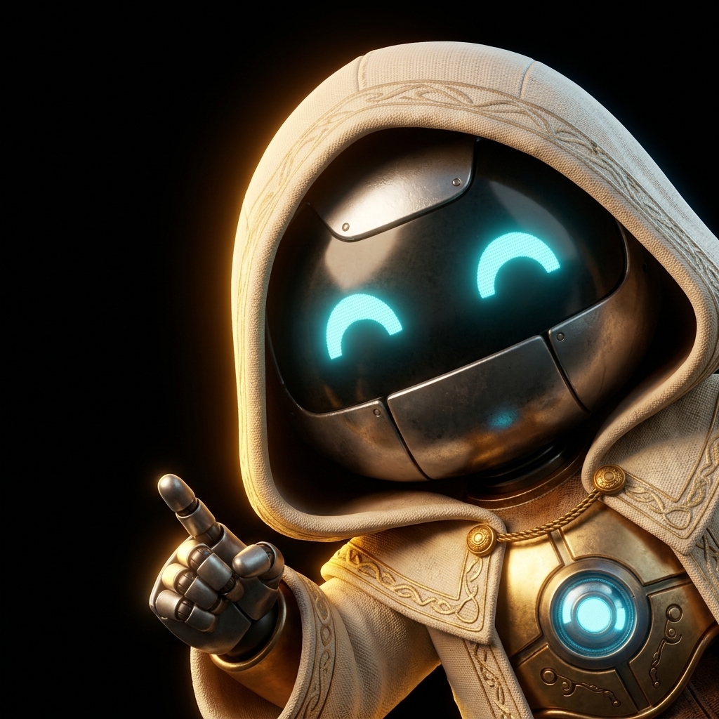 The GameTok mascot pointing